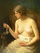 Nude girl by Czech painter Stanislav Feikl, Stanislav Feikl